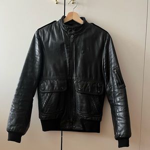 Vintage Leather Dragon Drospo Moto Jacket